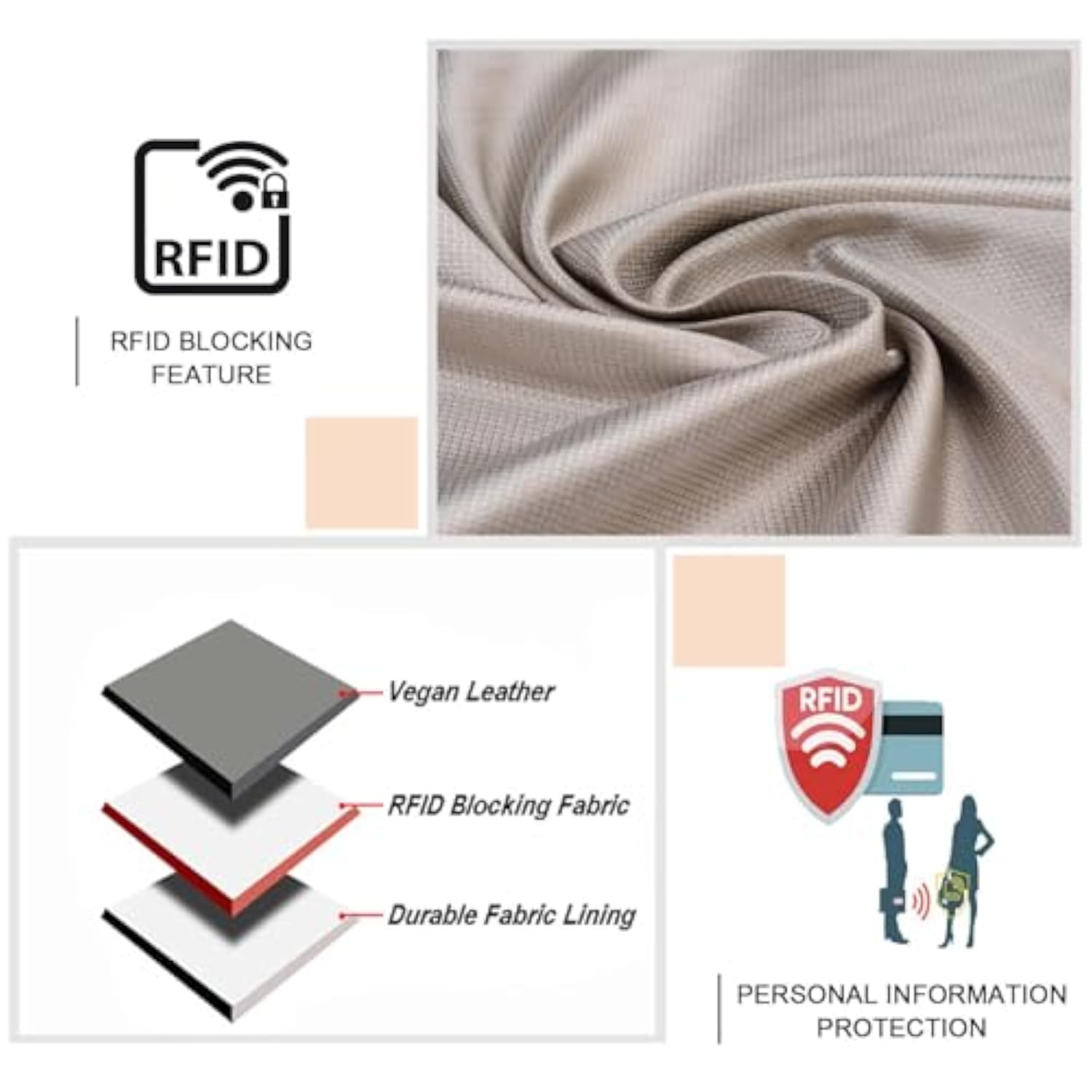 Premium PU Leather Wallet Case for iPhone 15 with 3 Card Holder and Magnetic Clip