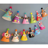 24 Pcs Party Hats Birthday Activity Kit With Stickers - Kids Fun Arts & Crafts. Make Your Own Animal & Monster Theme Party Favors & Game Supplies