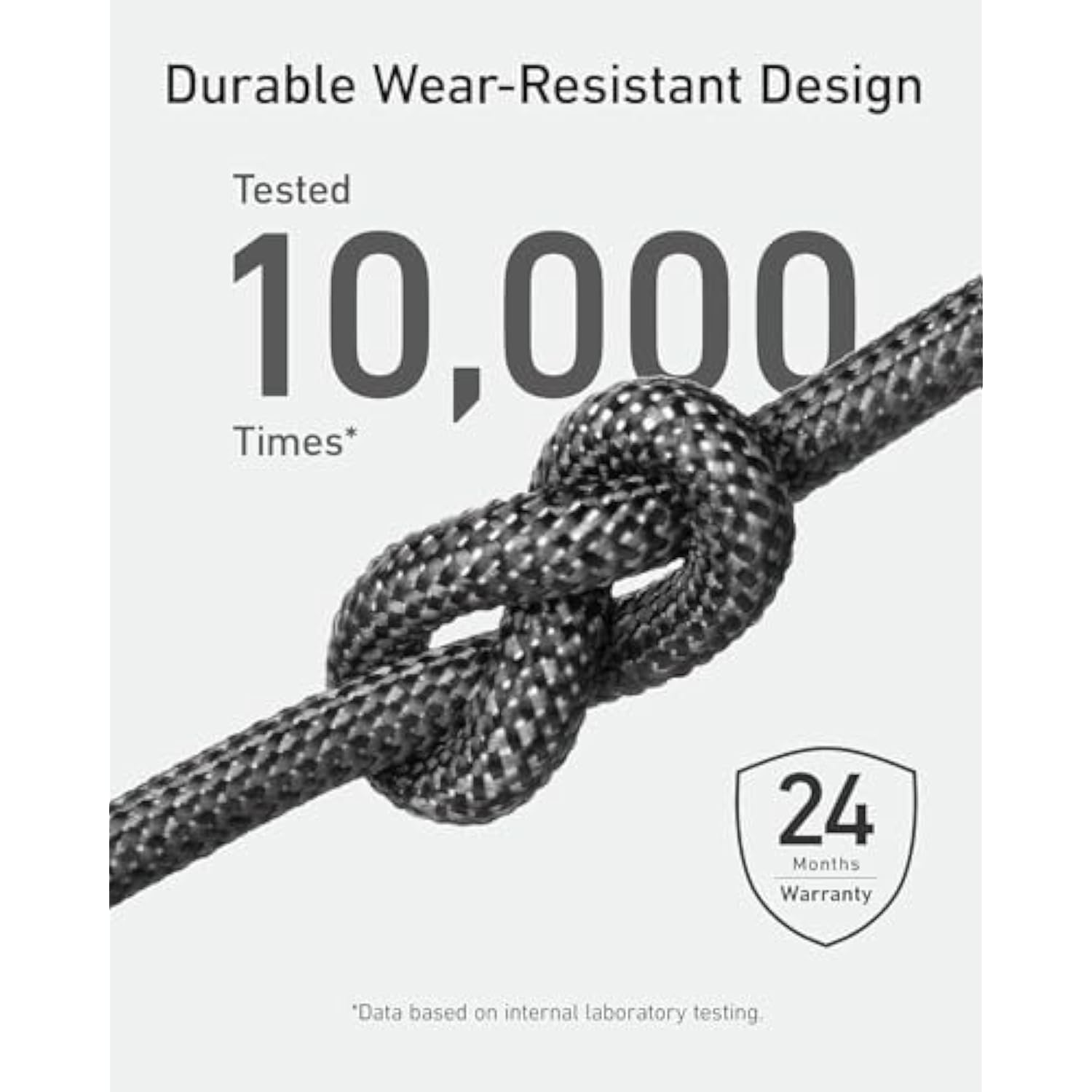 Anker Cable Bio-Briaded, Durable USB A to USB C Charger Cable for Samsung Galaxy Note Series, LG V30 (2 Pack, 6FT, Black)