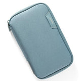 Folio 1L Tech Gear Pouch For Personal Or Individual Family, Travel, Work Cable Organizer, Electronic Tech Accessories With Label Identification, Small In Arctic Blue