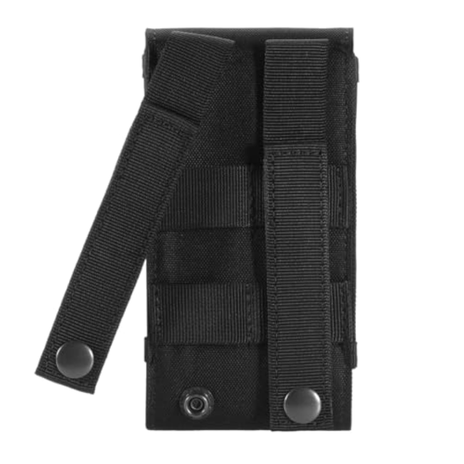 Heavy Duty MOLLE Cell Phone Pouch with Tactical Belt Phone Holster, Black with Patch