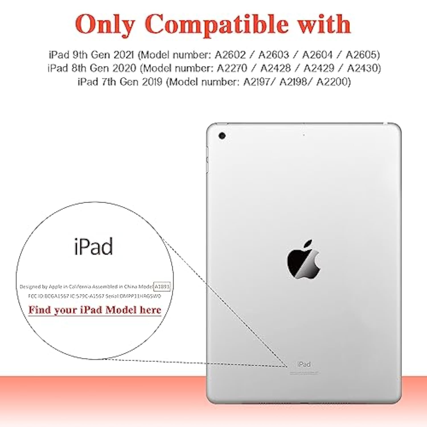 For Ipad 9Th Generation Case, Ipad 8Th 7Th Generation Case, Ipad 10.2 Inch 202
