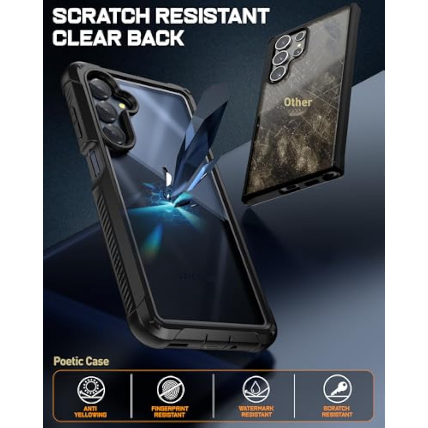 Guardian Case For Samsung Galaxy A16 4G/5G, [2 Front Frame] [20 Ft Mil-Grade Drop Tested] Full-Body Hybrid Shockproof Cover With Built-In Screen Protector, Black/Clear