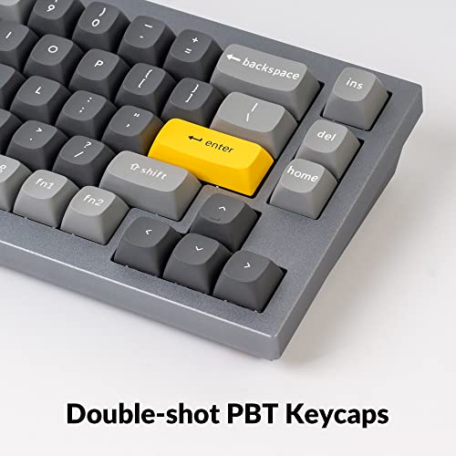 Q2 Wired Custom Mechanical Keyboard, Qmk/Via Programmable Macro, Full Aluminum, Hot-Swappable Gateron G Pro Brown Switch, 65% Layout Double Gasket Compatible With Mac And Windows - Grey