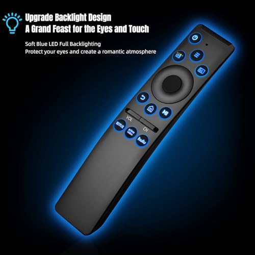 Backlit Universal Remote Control for  Smart TV,  Remote Control Replacement, Compatible for UHD QLED 8K 4K Smart TVs, with Shortcut