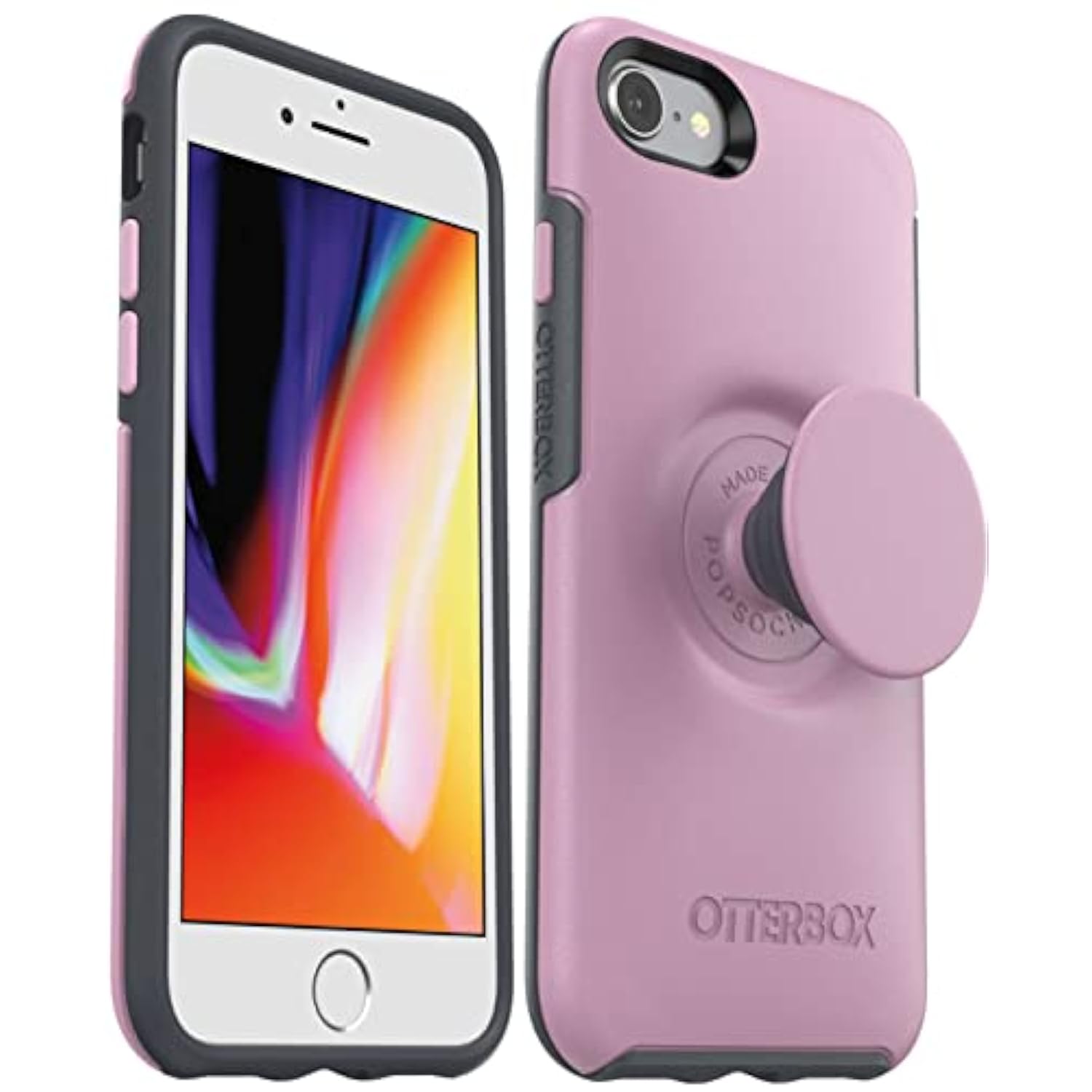 OtterBox + Pop Symmetry Series Case for iPhone SE 3rd Gen (2022), iPhone SE 2nd Gen (2020), iPhone 8/7 (NOT Plus) Non-Retail Packaging - Mauveolous