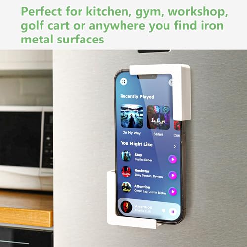 Magnetic Phone Holder for Fridge, Magnetic Phone Mount-Suitable for Phone and Pad