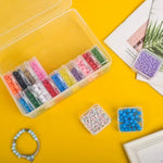 Bead Organizer Box, 30Pcs Small Clear Plastic Storage Containers, Craft Storage Box Features Hinged Lid And Labels, Mini Boxes For Bracelets, Jewelry, Diamonds, Clay Beads, Screws, Seeds, Small Parts