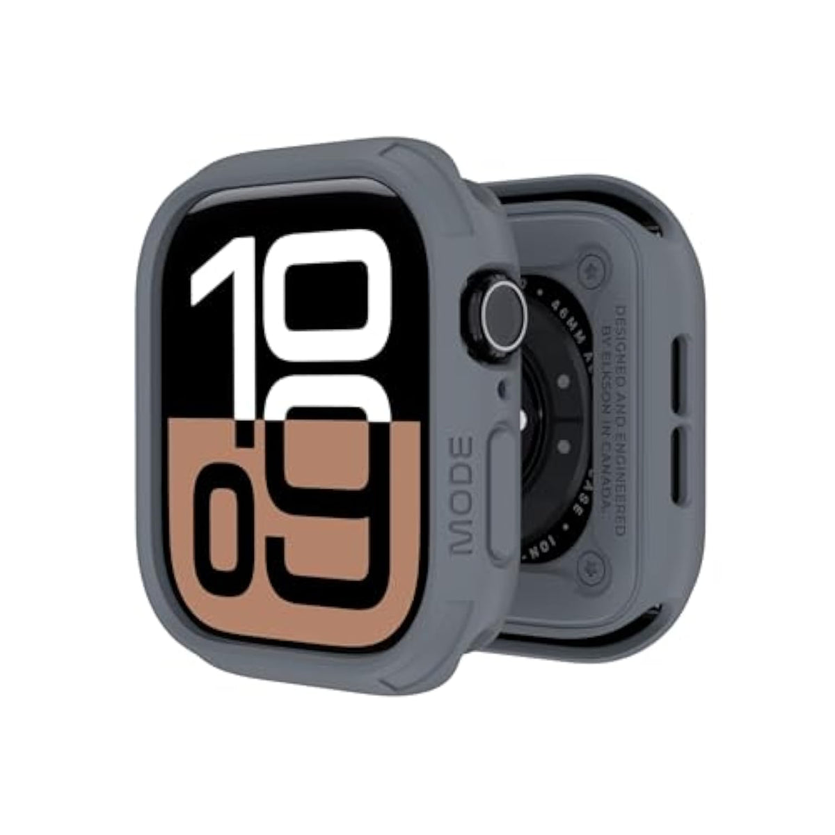 Compatible With Apple Watch 46Mm Bumper Case, Quattro Series Rugged Case For Apple Watch And Iwatch Series 11 10, Military Grade Durable Protective Cover, Flexible Shockproof, Grey