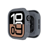 Compatible With Apple Watch 46Mm Bumper Case, Quattro Series Rugged Case For Apple Watch And Iwatch Series 11 10, Military Grade Durable Protective Cover, Flexible Shockproof, Grey