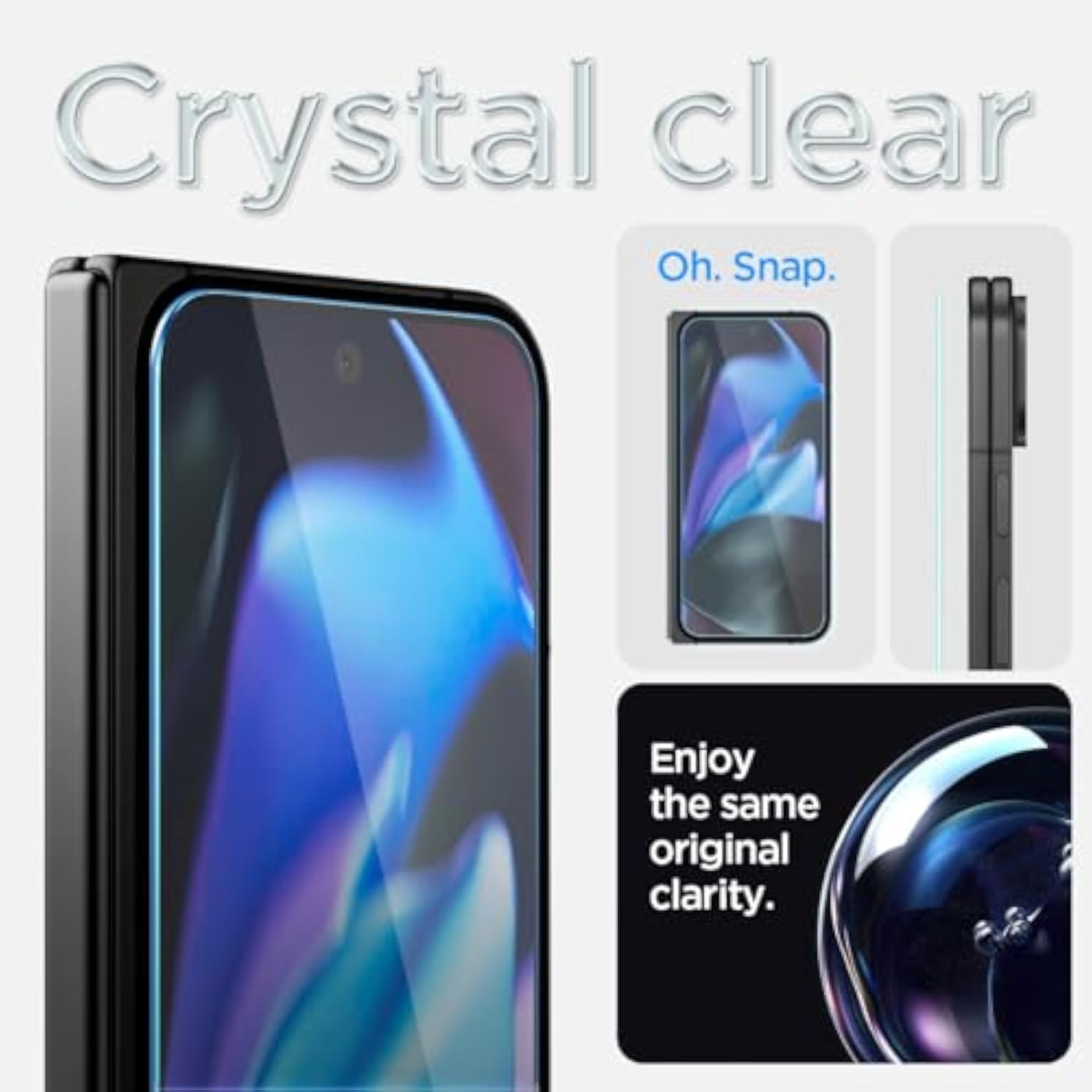 2-Pack Tempered Glass Screen Protector for Google Pixel 9 Pro Fold, Scratch-Resistant, HD Clear