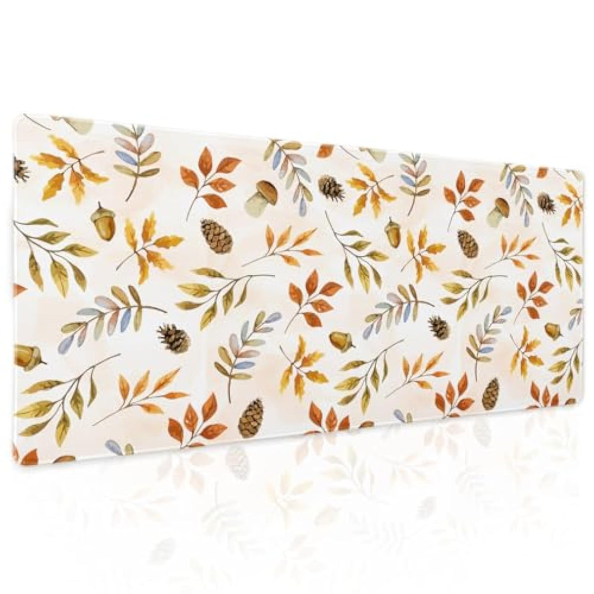 Fall Leaf Gaming Mouse Pad Xl Autumn Orange Leaves Extended Large Mousepad