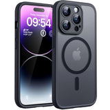 3 In 1 Magnetic Case, Upgraded [Full Camera Protection] [Compatible With Magsafe] [14Ft Military Grade Protection] Bumper 6.7 Inch, Black