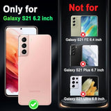 for Galaxy S21 5G Case,Glow in The Dark Three Layer Heavy Duty Shockproof Full Body Protection Hard Plastic Bumper+Soft Silicone Case for