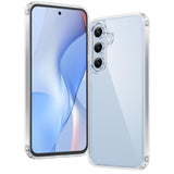 For Samsung Galaxy S24-Fe Case: Clear Grade Drop Protection Anti Yellowing Slim Case - Rugged Shockproof Protective Transparent Cell Phone Cover(Clear)