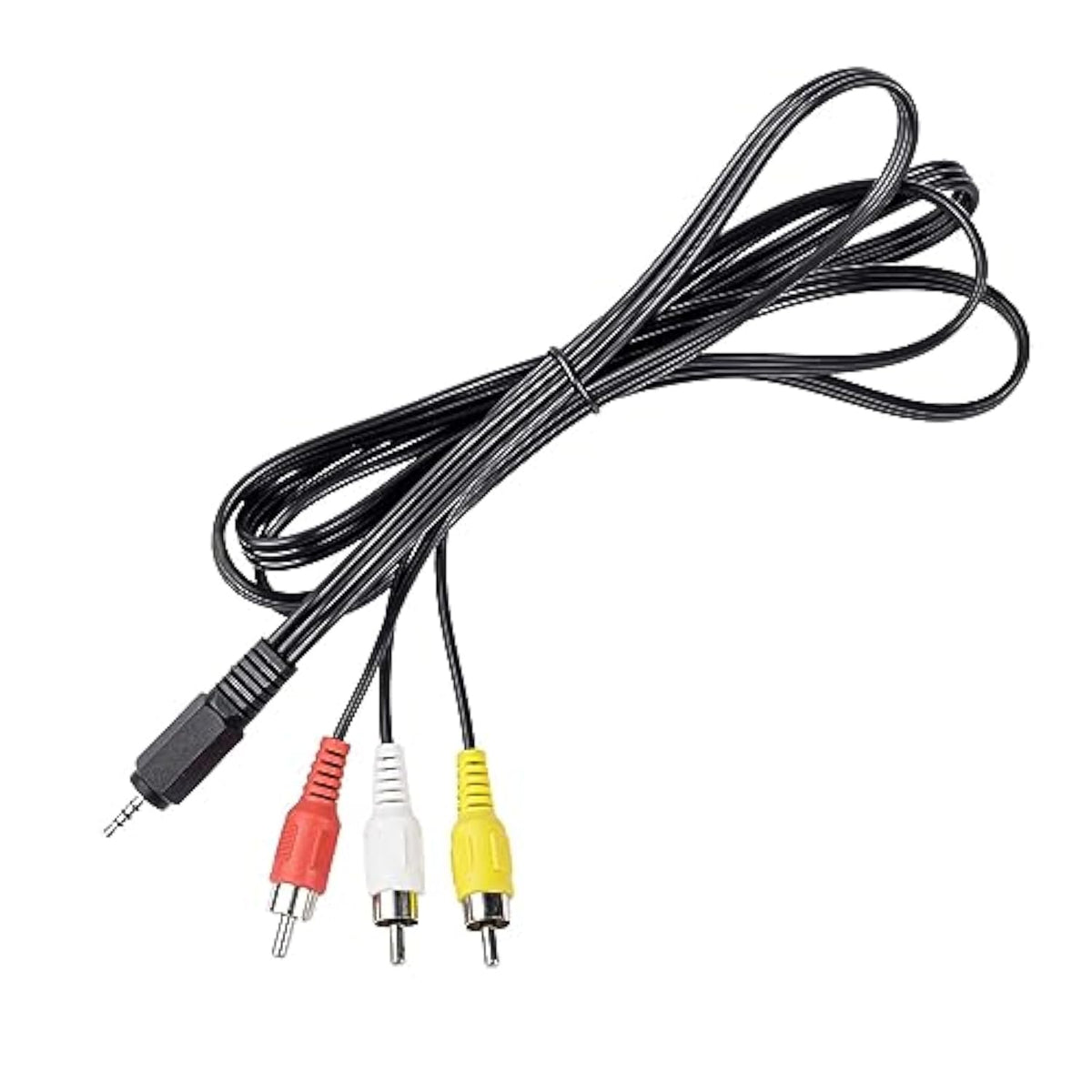 Connector And Terminal 2.5Mm Mini Stereo Aux Jack Male To 3 Rca Audio Av Video