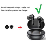 Memory Foam Ear Tips Noise Canceling Foam Ear Tip Compatible With Earfun Air Pro 3 / Air Pro 2 / Earfun Air, No Silicone Eartips Pain, Fit In Charging Case, 3 Pairs (S/M/L, Black) 214Efb3