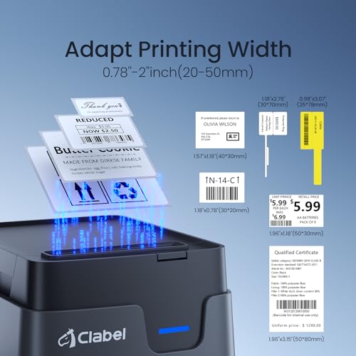 Desk Bluetooth Barcode Label Printer: 221D Label Maker With Direct Thermal Printing, 2 Inch Print Width For Barcodes Address Office Warehouse With 1 Roll Label