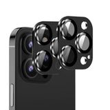 [Black][2 Pack] Camera Lens Protector For Iphone 15 Pro/15 Pro Max,Ultra Hd 9H Tempered Glass Camera Cover Screen Metal Ring Case Friendly Scratch Resistant Easy To Install