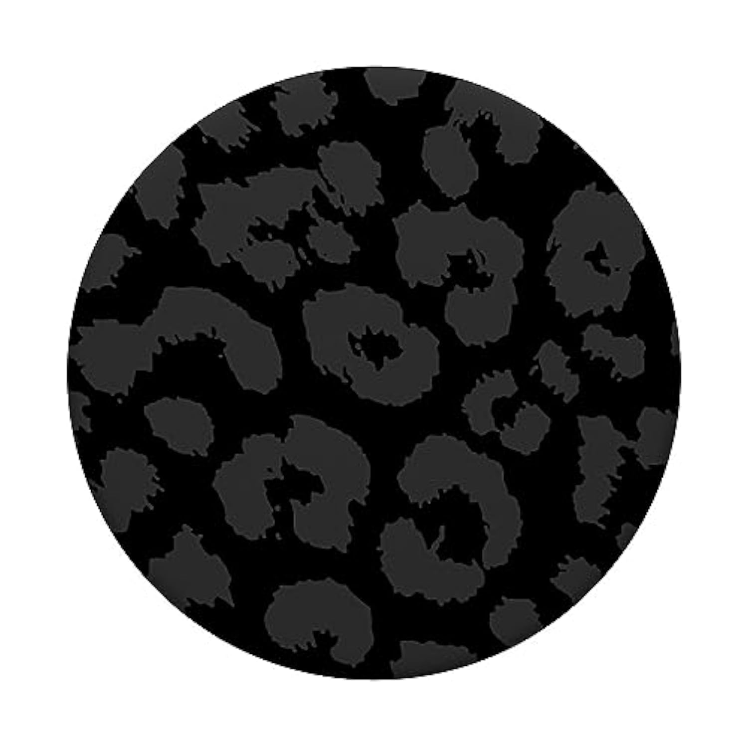 Black Gray Cheetah Print, Leopard Skin Pattern Popsockets Adhesive Popgrip
