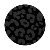 Black Gray Cheetah Print, Leopard Skin Pattern Popsockets Adhesive Popgrip