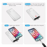 Phone Tether Pads 2-Pack Lanyard Tabs for iPhone and All Smartphones