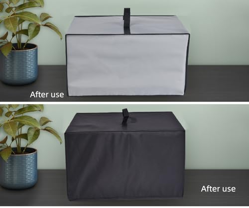 Heavy Duty Fabric Nylon Printer Dust Cover Compatible With Hp Smart -Tank Plus 651 Wireless All-In-One Ink -Tank Printer/Hp Envy Inspire 7955E Wireless Color Inkjet Printer (Silver Grey)