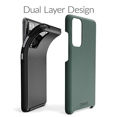 for  Galaxy S20 FE Case, Shockproof Protection Dual Layer Case for  Galaxy S20 FE 5G (6.5 inch) - Forest Green
