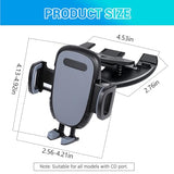 CD Phone Holder for Car, Phone Mount for CD Slot, 360° Rotation CD Player Cell Phone Mount, Adjustable CD Slot Phones Mount Holder for All