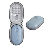 Travel Case For Logitech Pebble M350 / Logitech Pebble Mouse 2 M350S Portable Wireless Mouse (Blue)