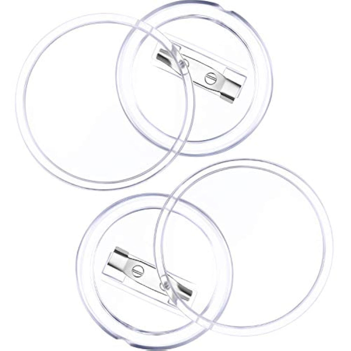 50 Pack Acrylic Button Pin Badge Clear Pin Buttons Badges Kit For Craf