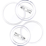 50 Pack Acrylic Button Pin Badge Clear Pin Buttons Badges Kit For Craf