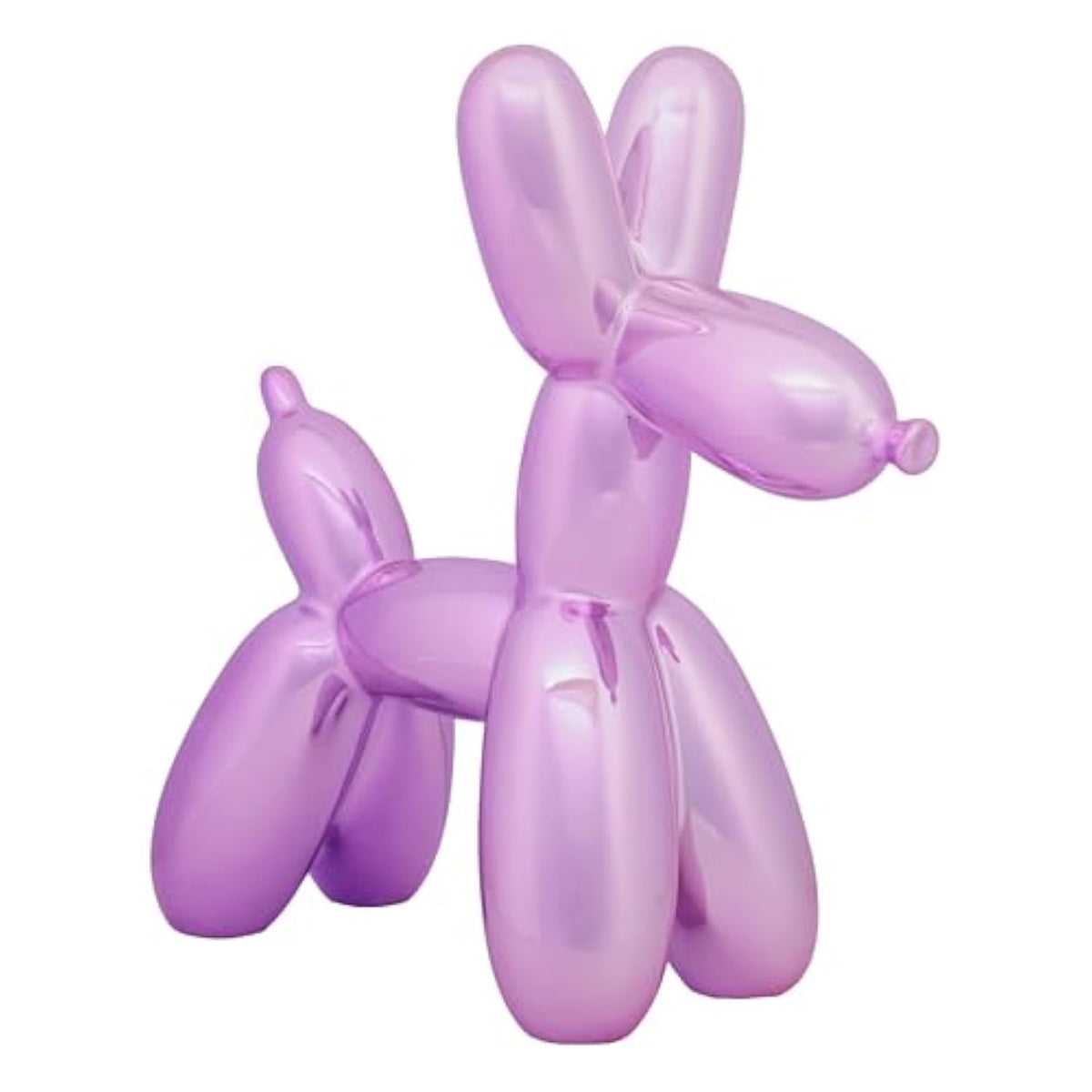 Halloween Balloon Dog Figurine, 11" Purple Resin Balloon Animal Statue Decoration