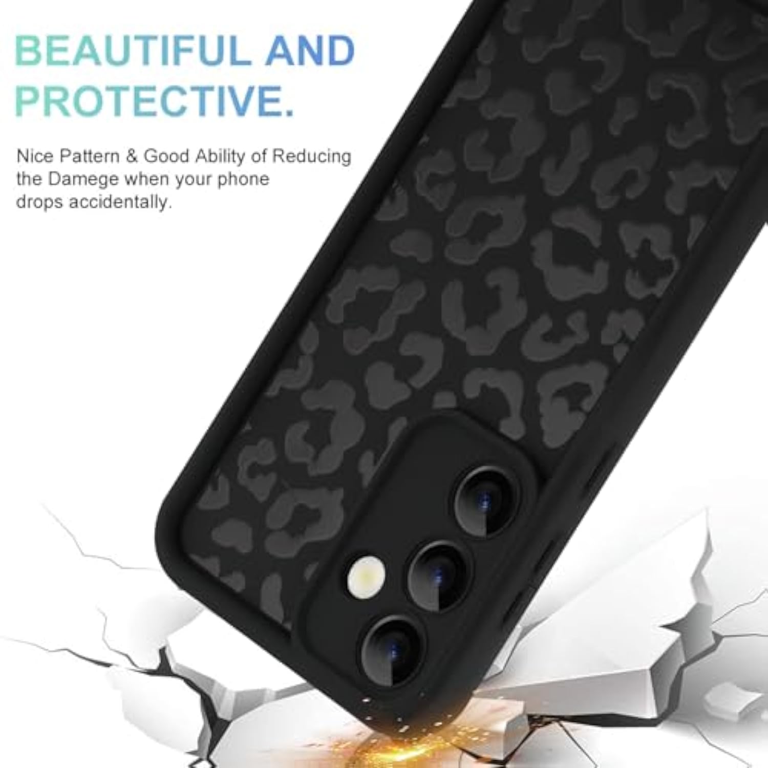 Compatible With Samsung Galaxy S25 Plus Case, Cheetah Print Shockproof Soft Tpu Protective Cover For Women Girls, Slim Anti Scratch Leopard Case For Galaxy S25 Plus 6.7 Inch, Black