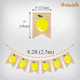 Lemon Banner Burlap Hanging Bunting For Lemon Theme Baby Shower Birthday Party Decorations Garland Flag Home Mantel Decor