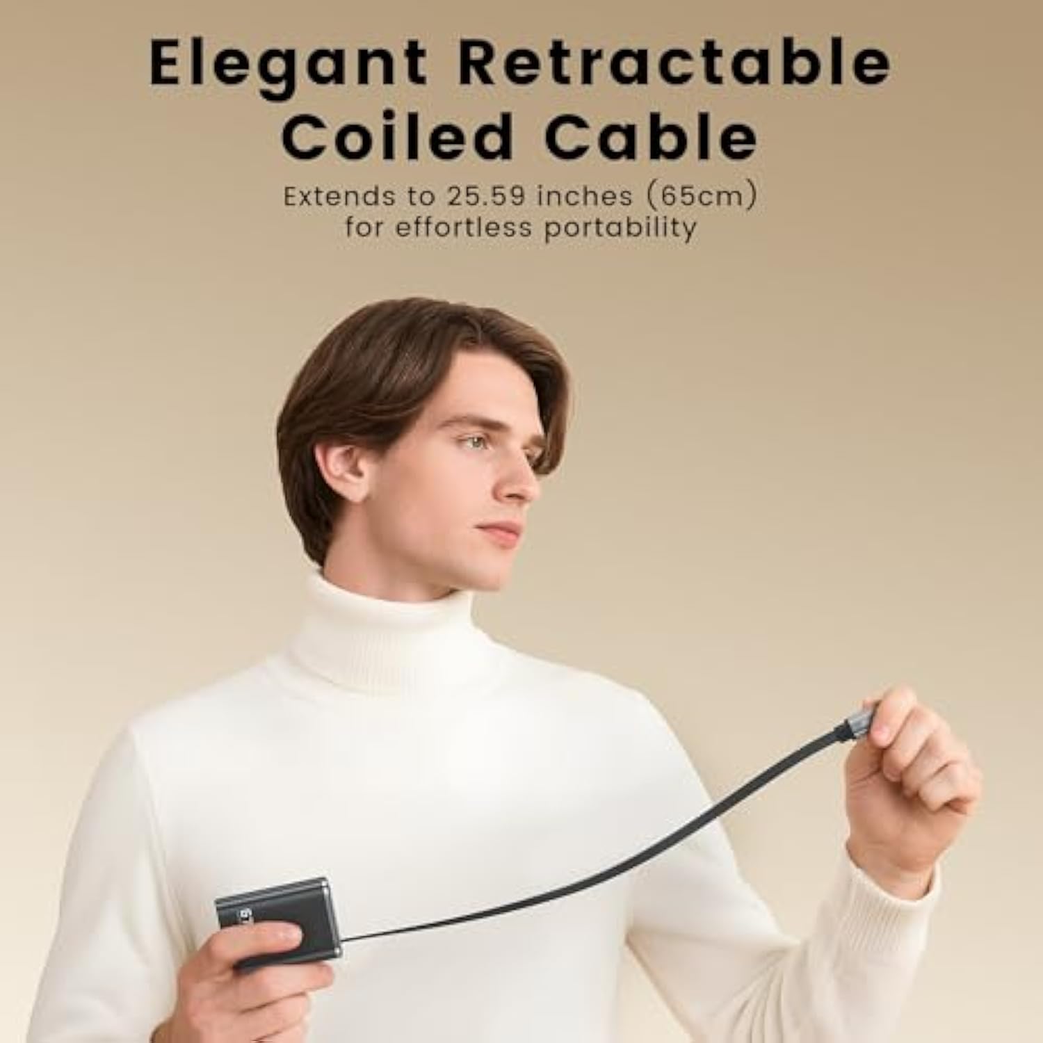 3 In 1 Retractable Wall Charger 67W, Super Fast Charger Usbc Charging Block With Type-C Cable & 2 Usb Ports For Macbook Air, Ipad Pro, Galaxy S25, Iphone 16/15, Pixel10 Pro, Laptops