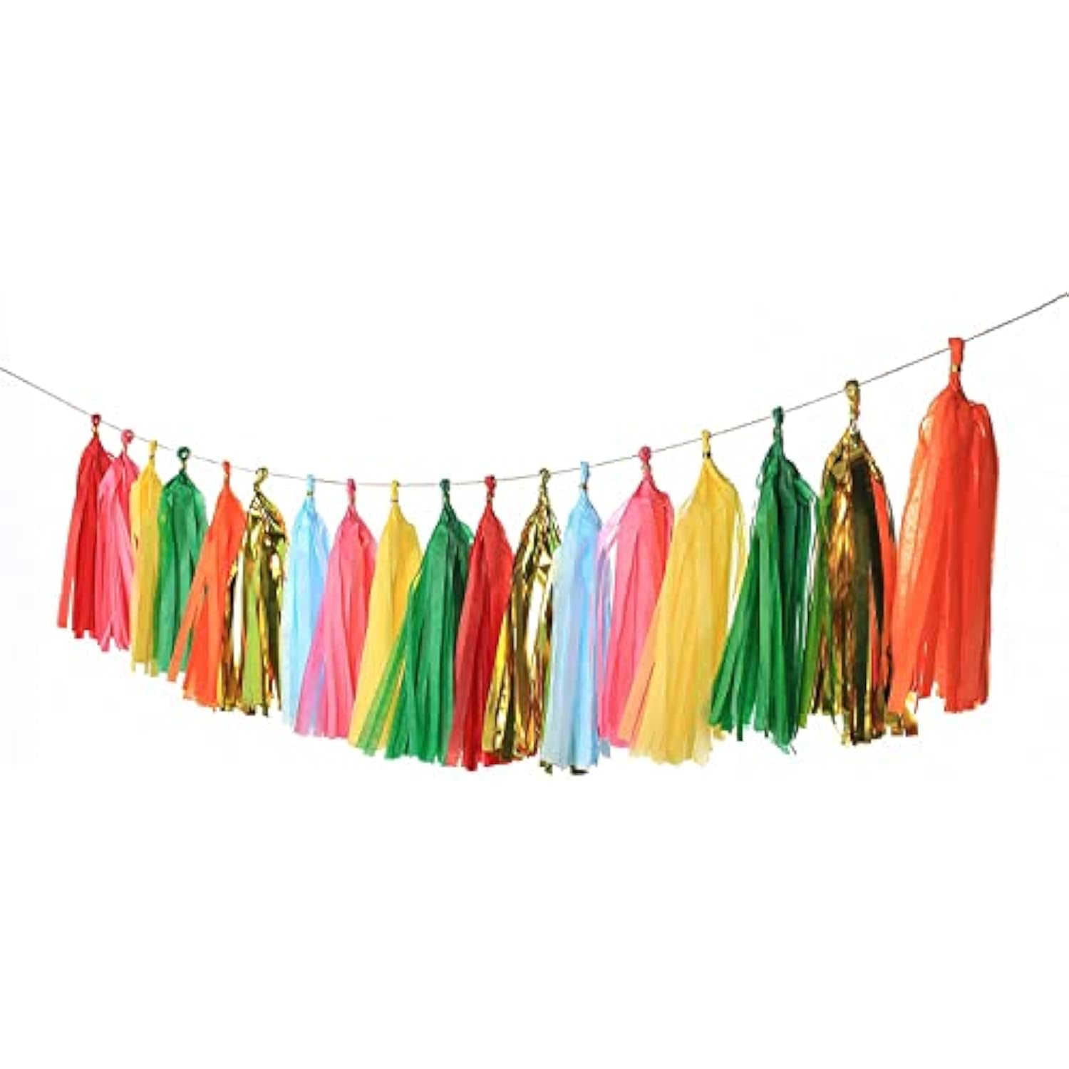 35 Pcs Taco Bout A Party Tassel Garland Tissue Paper Tassels Banner Di