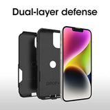 OtterBox iPhone 14 & iPhone 13 Commuter Series Case - Black, Slim & Tough, Pocket-Friendly with Port Protection