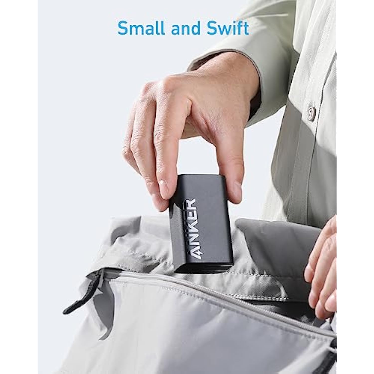 Anker 67W USB C Charger, 3 Port PIQ 3.0 Compact and Foldable Fast Charger for MacBook Pro, iPad, Galaxy, iPhone and More (5FT USB-C Cable Included)