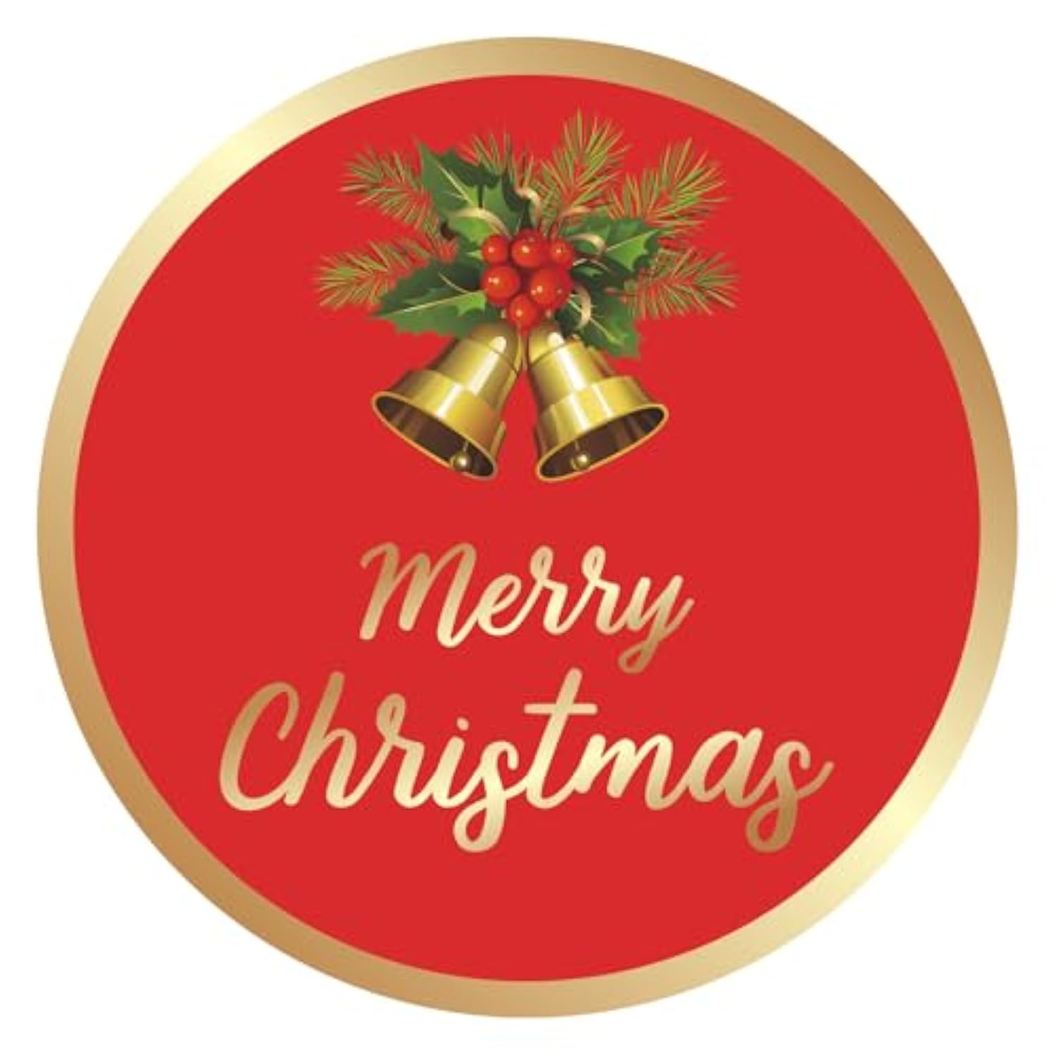 Christmas Gift Stickers - 120Pcs 2Inch Merry Christmas Stickers Gold Foil Stamping Envelope Seal Label Sticker Self Adhesive Xmas Gift Sticker Happy Holidays Labels For Card Gifts Present Decor