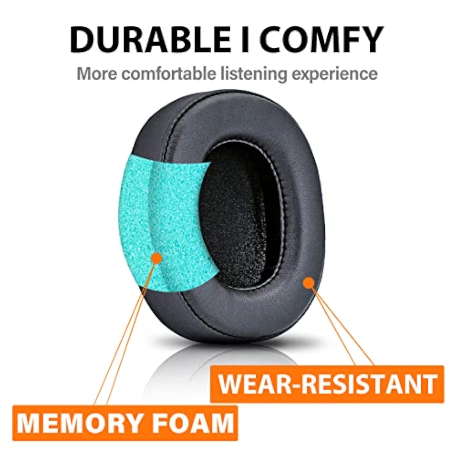 Pm-3 Earpads Compatible With Pm3 Pm-3 Headphones - Memory Foam Ear Cushions I (Black)