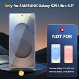[2 Pack] For Samsung Galaxy S25 Ultra 5G Privacy Screen Protector 6.9-Inch, 9H Tempered Glass Film, Fingerprint Id Compatible, Easy Installation