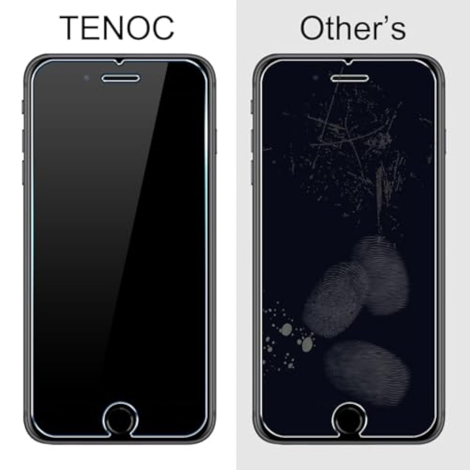 Screen Protector For Iphone 7 Plus & Iphone 8 Plus & Iphone 6 Plus & Iphone 6S Plus, 2-Pack Clear 9H Tempered Glass Film Cover Sensor Protection Case Friendly For 5.5 Inch