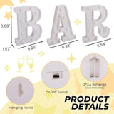 Light Up Bar Sign, Marquee Led Letters Battery Powered Led Letter Lights For Pub Home Bar Party Decoration