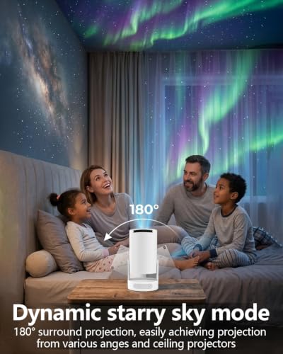 Built-In Appsmini Projector With Wifi And Bluetooth, Support 4K, Portable Projector, 5W Sound Base Speaker, 170 Ansi, Android, Auto Vertical Keystone 210° Rotatable Proyector