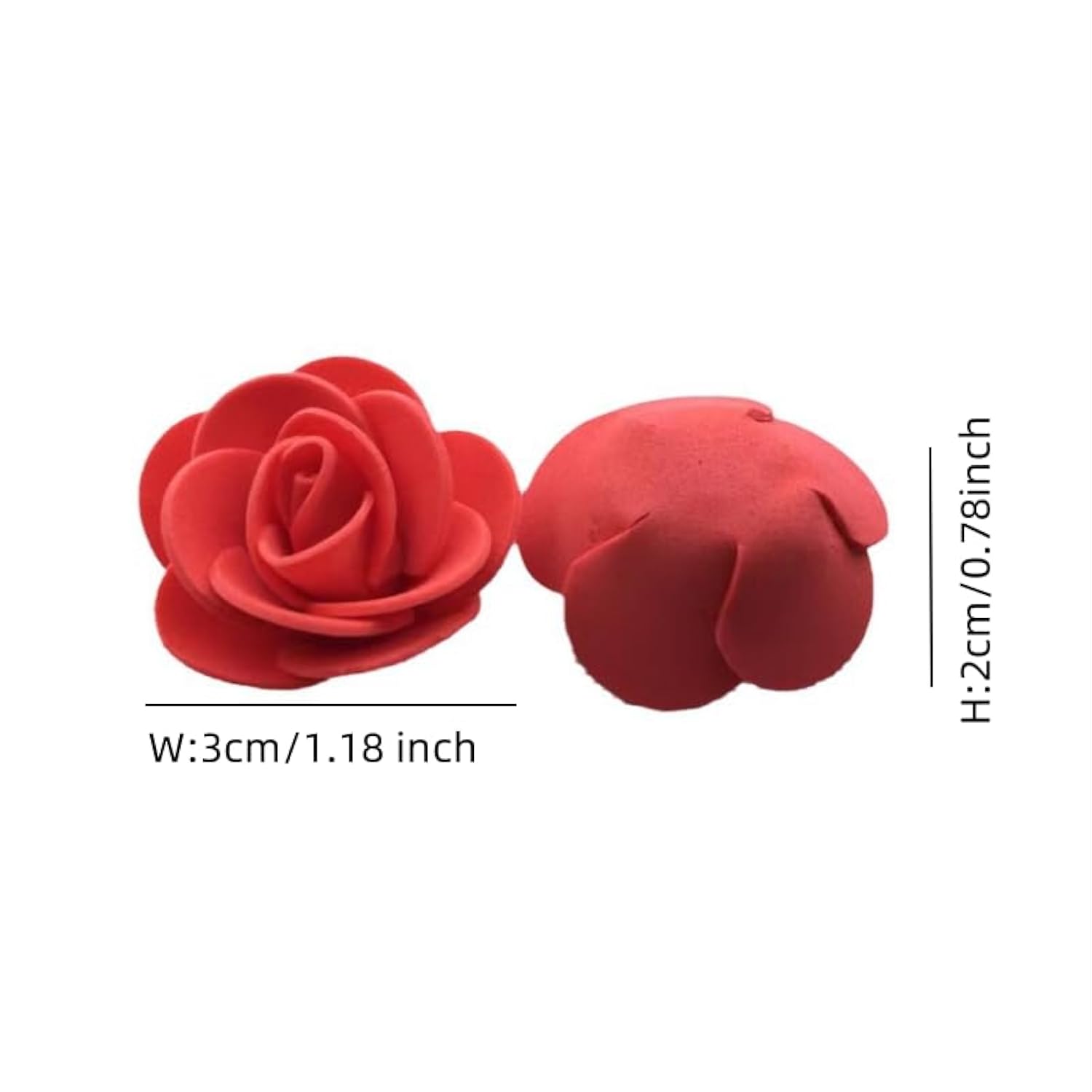 120Pcs Mini Foam Rose Heads,1.18" Mini Roses White Artificial Flowers,Mini Roses For Crafts Diy Wedding Party Valentine'S Day Festival Home Rose Wall Decoration (White)