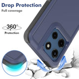 For Moto G Stylus 5G 2025 Case,[Military Grade Drop Tested] With Screen Protector,Dual Layer Protective Heavy Duty Cell Phone Cover Non-Slip Shockproof Case For Motorola G Stylus 5G 2025 (Blue)