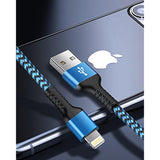 Rapid Charging Iphone Cable, Apple Mfi Certified Extension Charging Usb Wire, Long Braided Data Sync Transfer Power Line For Iphone 14 13 12 11 Pro Max/10/Xs/Xr/Se, Usb To Lightning Cord 10Ft | 2Pcs