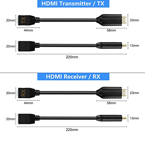 Hdmi Extender Over Cat5E/6 Hdmi To Rj45 Extender Ethernet Network Converter Cable Repeater 1080P Up To 60M Hd Mi Transmitter And Receiver For Hdtv Stb