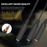 Guitar Y Cable, 6.35Mm 1/4 Inch Mono Ts Female To 2X6.35Mm 1/4 Inch Mono Ts Female Y Splitter Cable 20Cm/8Inch (635F-2Fmts)